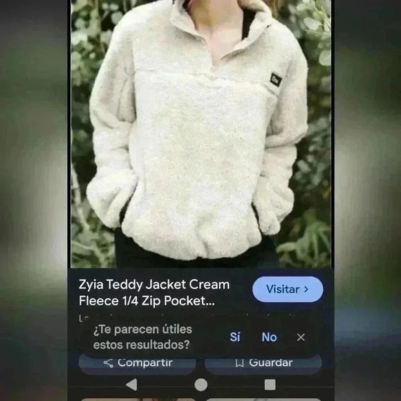 ZyiA teddy jacket cream fleece - Picture 9 of 9